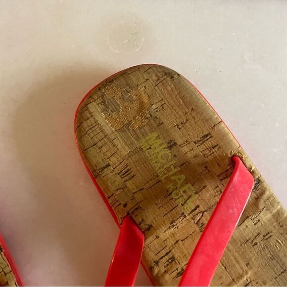 Michael Kors MK Logo Charm Jelly T Strap Sandals - Picture 7 of 7